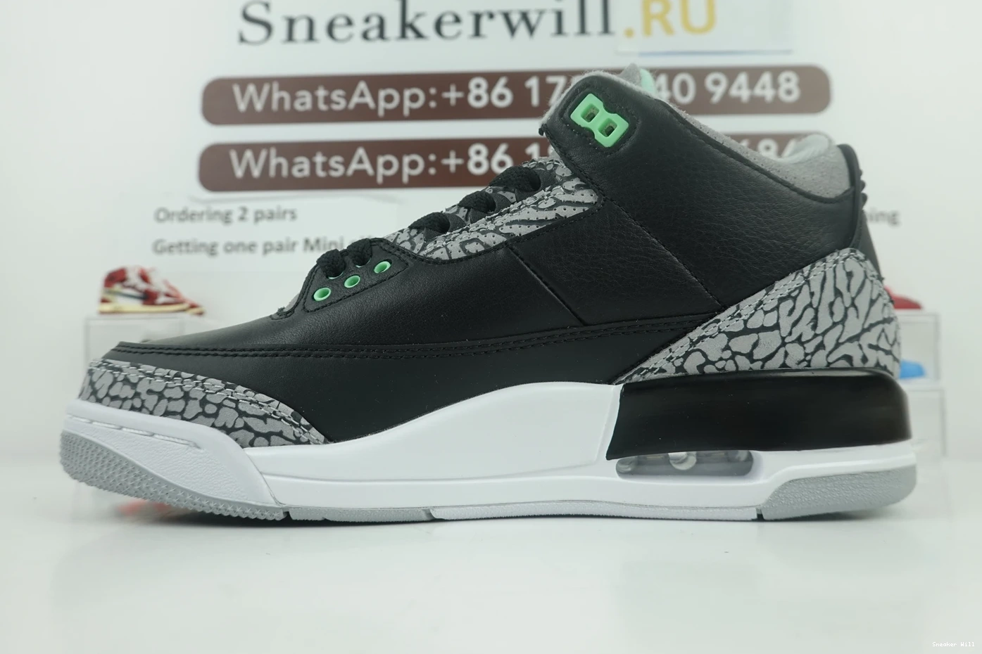 Air GOAT Glow 7237 717 Jordan 3 DailyWear Green 0617
